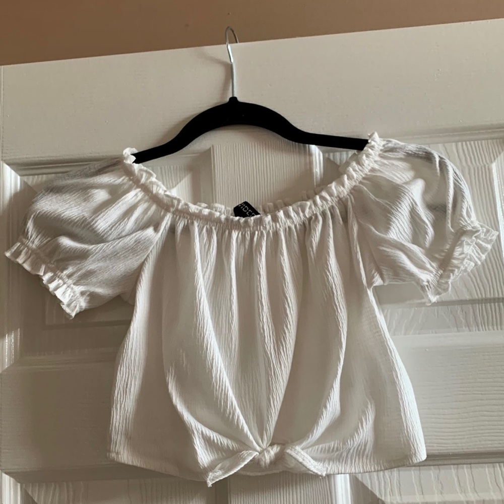 White H&M crop top